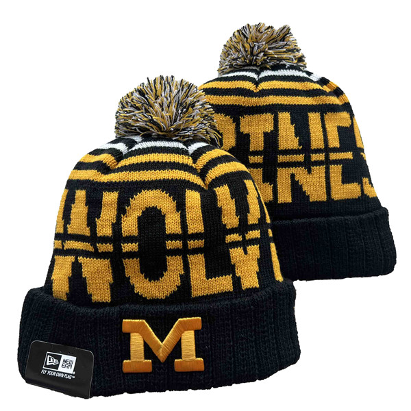 Michigan Wolverines Knit Hats 006